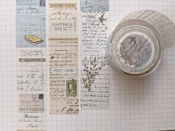 書信 和紙膠帶#32  帶離型紙