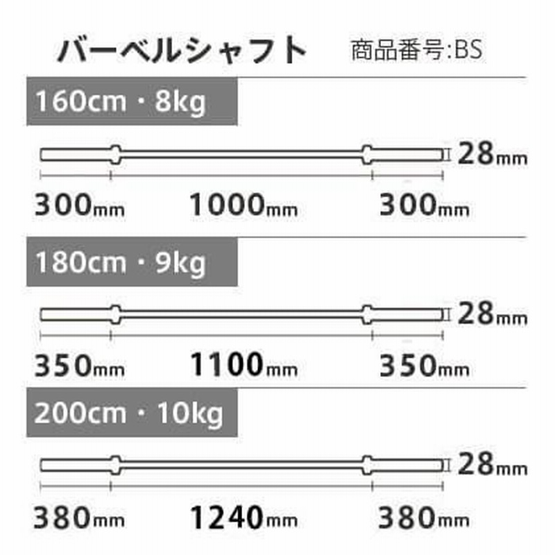 マルチパワーラック ラバーバーベルセット3 ダンベルシャフト
