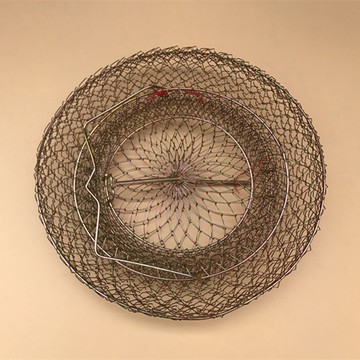 鐵絲網兜汪丁刺籠 可折疊蟹黃顙漁戶 小號便攜垂釣速干加厚活魚護
