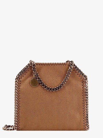 Shaggy deer shoulder bag wih logoed charm - STELLA MCCARTNEY - gender_Woman