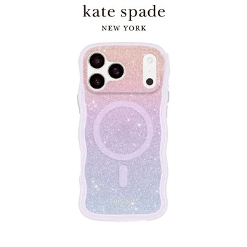 kate spade  iPhone 17系列 精品磁吸波浪防摔殼 粉彩紫 - iPhone 17