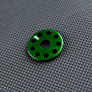 皮斯摩特 POSH |  鋁合金墊片 墊片 九孔墊片 造型墊片 M6 6MM 綠色