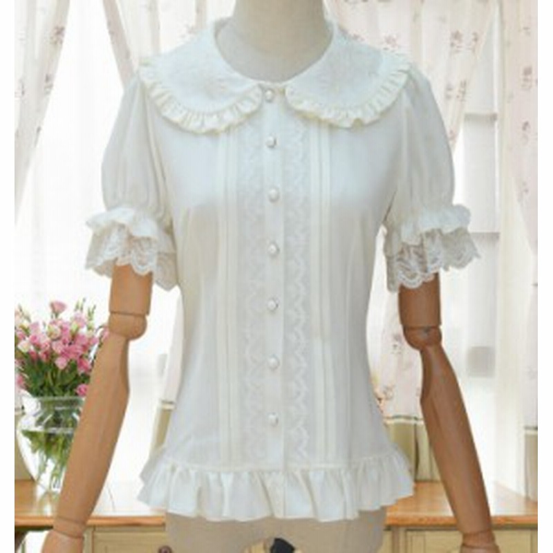 ロリィタ ゴシック ブラウス ゴスロリ 清楚 かわいい S M L Xlシャツ ブラウス 通販 Lineポイント最大1 0 Get Lineショッピング