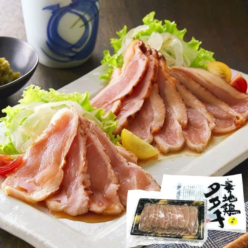 宮崎 妻地鶏 たたきむね 300g(150g×2) むね肉 鶏肉 ブランド鶏 たたき 国産 おつまみ 冷凍