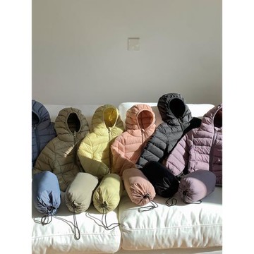 2025秋冬韓版兒童中大童輕薄羽絨服男女童純色冬裝洋氣羽絨外套潮