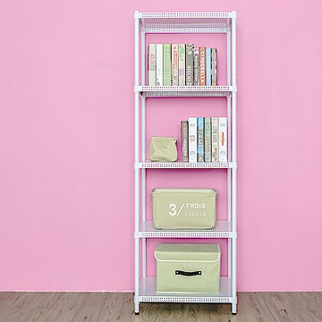 dayneeds 沖孔 60x45x180cm五層收納架(烤漆白) 層架/置物架/儲藏架