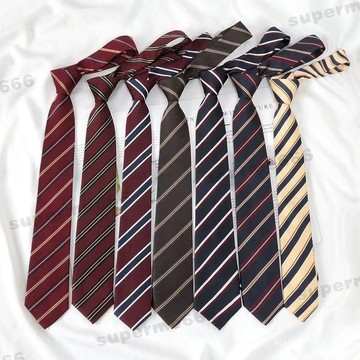 領帶 酒紅色領帶日系DK男免打學院風條紋jk蝴蝶結畢業學士服領結女 裝飾 日系jk 學院風 懶人免打 學士服領結