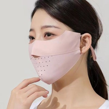 夏季防曬口罩無痕透氣立體護眼角防止外線戶外騎行防塵冰絲口罩
