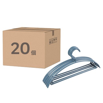 小麥購物 防滑衣架 寬肩升級款 C203  藍色  20個