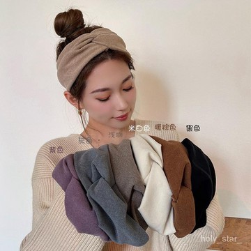 🔥臺灣熱賣🔥秋鼕溫柔~韓國氣質髮箍寬邊髮帶女綁髮簡約洗臉頭套日常外戴髮飾