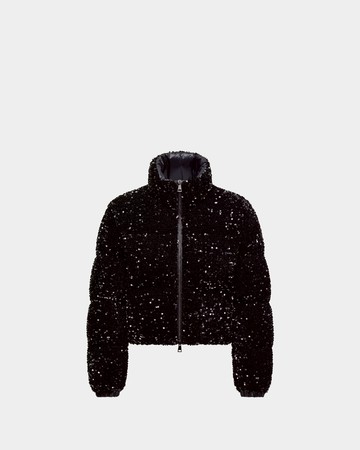 MONCLER 亮片短版羽絨外套 - I