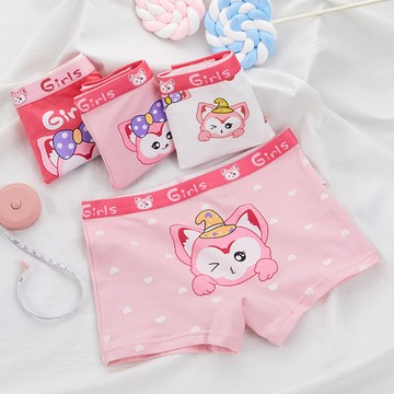 mori🎀moriA類兒童純棉內褲三角四角不夾屁屁中小童卡通女孩貝兒平角內褲潮