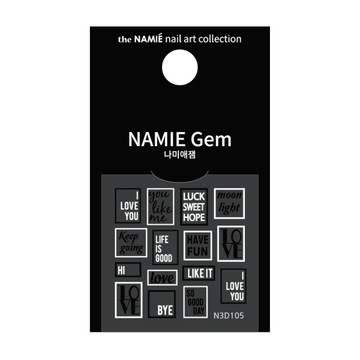 NAMIE Gem｜專業用美甲裝飾藝術貼紙｜N3D105