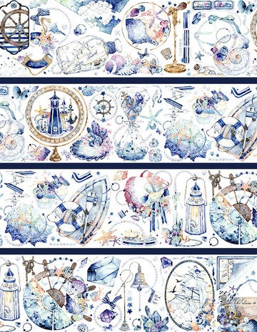 拂海予夢 PET 紙膠帶 貝殼光 10米卷