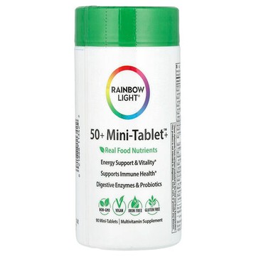 Rainbow Light, 50+ Mini Tablet™+，90 片迷你片
