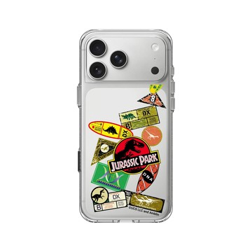 iPhone 17 Pro Max Clear Case（相機按鈕） 透明 - Jurassic Park/ Jurassic World - 侏羅紀公園貼紙集