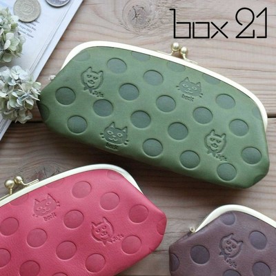 Juju&beck ジュジュアンドベック がま口型長財布 ピンク 楽天市場】がま口 長財布 猫 box21 ボックス ジュジュアンド
