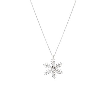 [純銀] 冰雪世界鎖骨鍊 / Snow World Necklace
