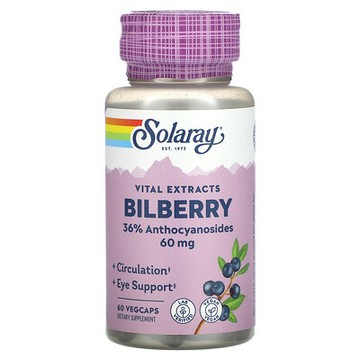 Solaray, 重要提取物，三桑子，60 毫克，60 粒素食膠囊