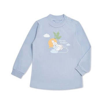 雲朵比得側開長袖高領衫 (熱感極潤纖維布)