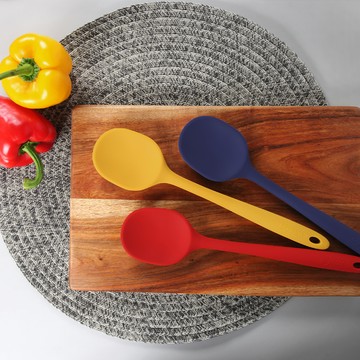 韓國sillymann 100%鉑金矽膠精品一體成型拌炒勺 - 紅