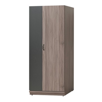 【綠活居】岡祖爾  時尚2.7尺二門雙吊衣櫃/收納櫃-80x57x196xzcm免組