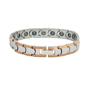 KOTO玫瑰金鎢鋼子彈款能量手鍊B-037FG.038FG