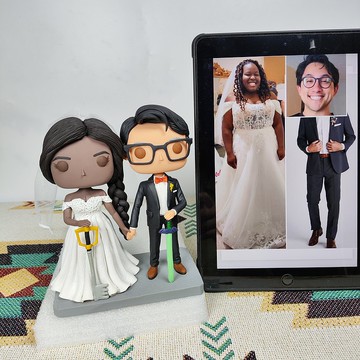 客製化3D人像公仔 訂製手工Funko Pop情侶父母夫妻結婚週年禮物