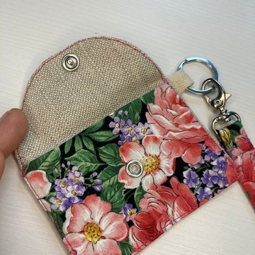 鈕釦式卡片夾 9 公分 x 6.5 公分