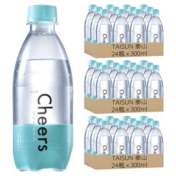 TAISUN 泰山 CHEERS 氣泡水  300ml  72瓶