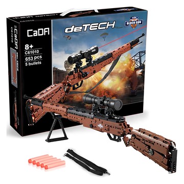 CaDA 咔搭 積木槍 Kar98k 狙擊槍 附瞄準鏡 C61010W 相容樂高積木  1組  多色