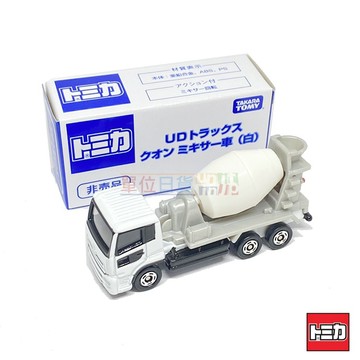 『 單位日貨 』 日本正版 多美 TOMICA  非賣品 水泥車 白色  藍白盒 NO.69 收藏 合金 小車
