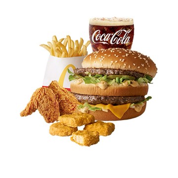 【麥當勞】大麥克+麥克鷄塊(4塊)+薯條(小)+勁辣香鷄翅+可樂(小)好禮即享券