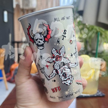 🌟台灣出貨🌟【怪奇物語】 聯名款杯子夏天食品級遇冷變色 防摔加厚周邊水杯