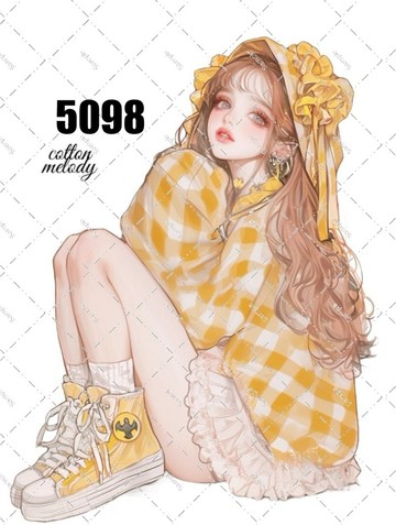 original sticker no.5098 人物貼紙 原創貼紙 原創人物貼紙 裝飾貼紙 cotton melody