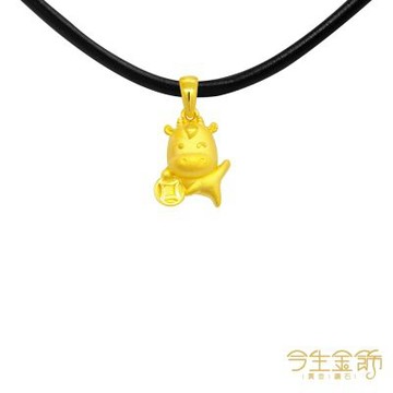 今生金飾 舞財牛墜 黃金墜飾