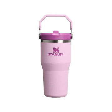 STANLEY 經典系列 IceFlow 手提吸管杯2.0 0.59L / 春櫻粉