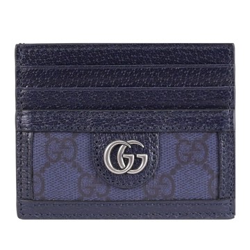 GUCCI 791747 Ophidia GG Supreme 印花隨身卡片夾.深藍