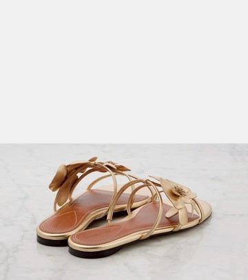 Zimmermann Orchid metallic leather sandals