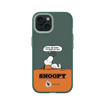 iPhone 15 Clear 憂墨綠 - 史努比 Snoopy 75th Anniversary - 75週年-休息一下