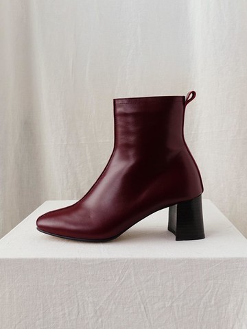 Skinny Ankle Boots Wine