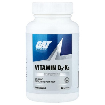 GAT, Sport, Essentials, Vitamin D3 & K2, 60 Veggie Capsules