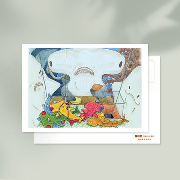 【精油香氛明信片】魟魚夾娃娃(沁涼海洋香)