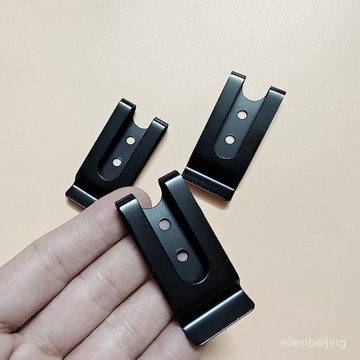 ✨臺灣熱賣✨腰帶黑色夾子猛片夾手機腰包配件皮帶夾子手機套夾子卡扣背夾配件 KYD6