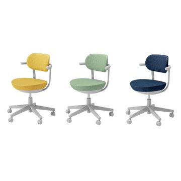 *KOKUYO Pallo 日系質感 人體工學辦公椅(布質椅背)-檸檬黃/奶綠/海軍藍
