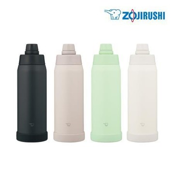 象印ZOJIRUSHI不銹鋼真空提把保冷瓶/1L/SD-KA100H/雲紗白WM/支