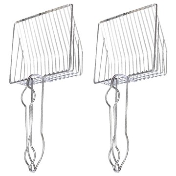 寵物貓屎過濾清潔貓砂鏟  大號  銀色  2支