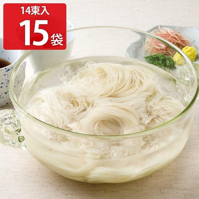 三輪山本 手延べそうめん 10.5kg(700g(50g×14)×15) そうめん