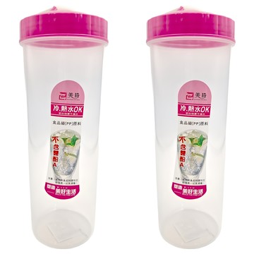 美琦隨身壺  生活King品牌  801-1000ml  直飲蓋 無側手把  材質: 瓶身聚丙烯  紅/藍/綠顏色可選  桃紅色  1L  2個