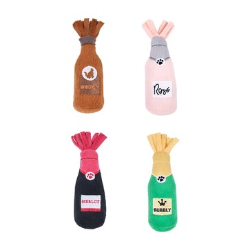 ZippyPaws 歡樂時光瓶-4支烈酒  貓咪玩具 貓草玩具 貓薄荷